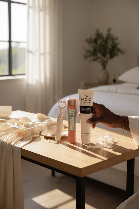 Woo More Play Vibez and Coconut Love Oil, $125.00