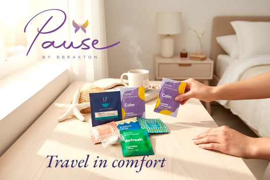 PAUSE Large Menopause Travel Case - Premium TSA-Friendly Wellness Kit | PAUSE by BBRAXTON