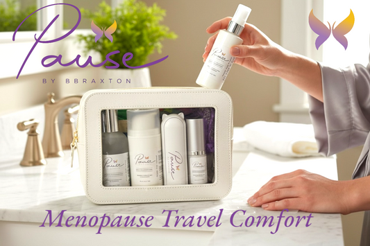 PAUSE Large Menopause Travel Case - Premium TSA-Friendly Wellness Kit | PAUSE by BBRAXTON